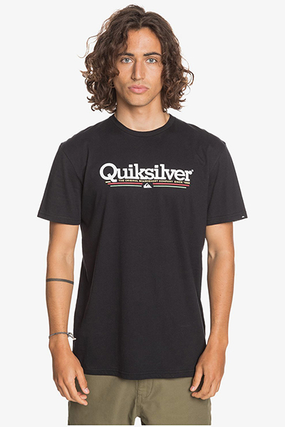 

Футболка мужская Quicksilver Tropical Lines черная S, Tropical Lines