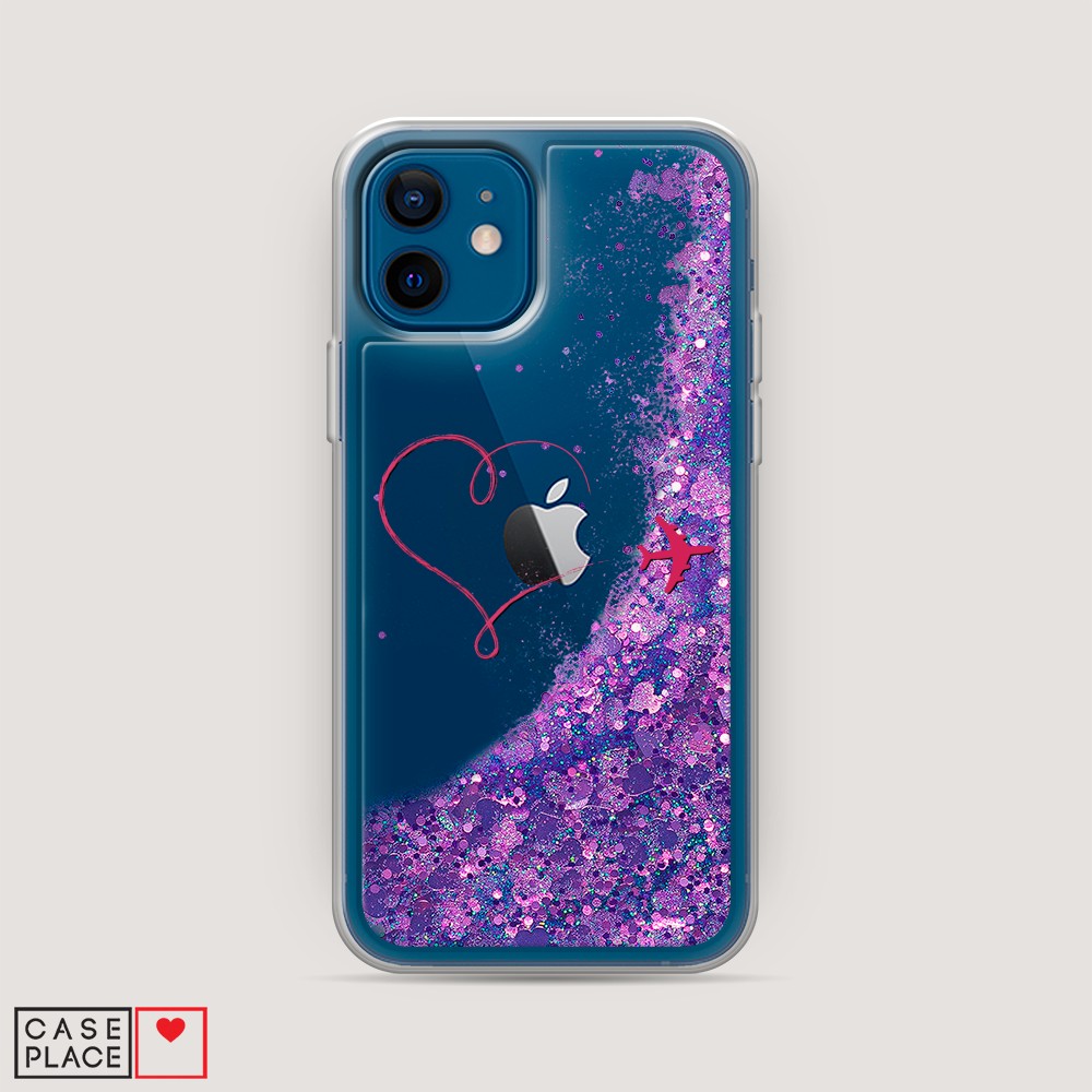 

Чехол Awog на Apple iPhone 12 mini / Айфон 12 mini "Сердце и самолет", Разноцветный, 12692-1