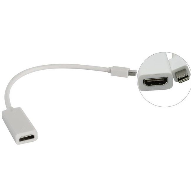 фото Адаптер vcom mini displayport-hdmi, m-f 0,2м white (vhd6055)