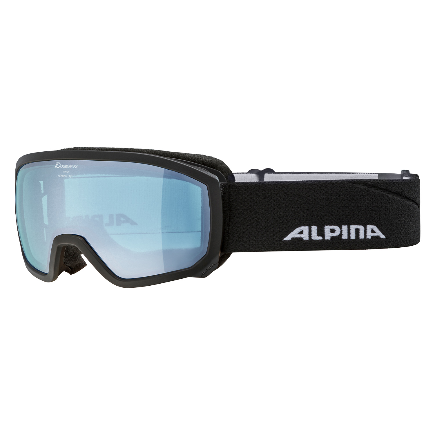 

Маска Горнолыжная Alpina Scarabeo Jr. Q-Lite Black-Blue Matt/Q-Lite Blue Sph. S2 (Б/Р), Scarabeo Jr. Q-Lite