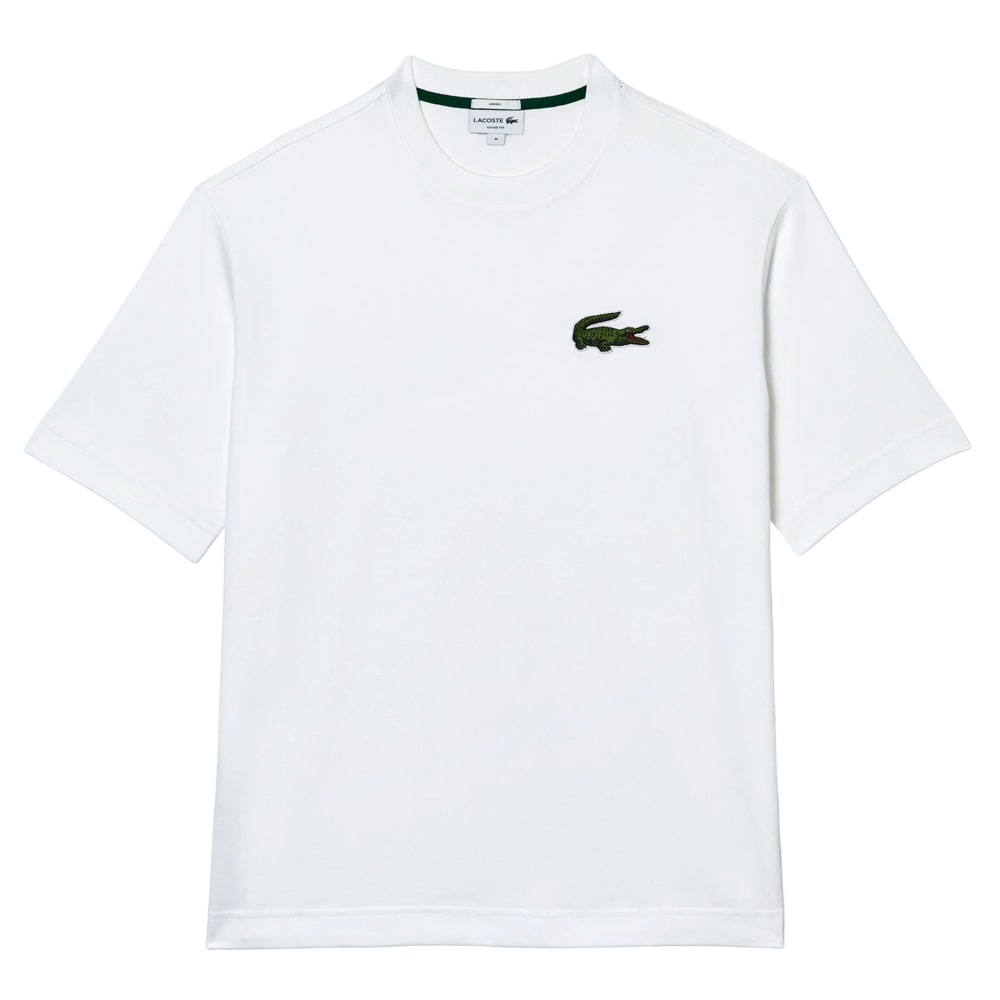 

Футболка мужская Lacoste Large Crocodile белая S, Белый, Large Crocodile