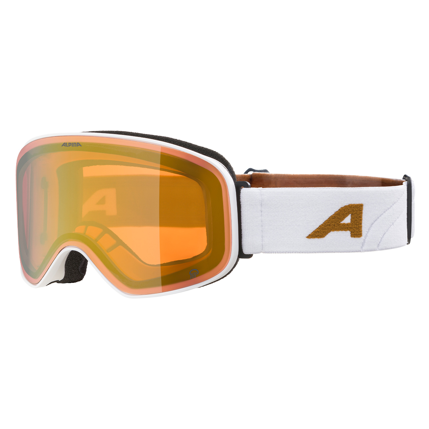 

Маска Горнолыжная Alpina Slope Q White-Gold Matt/Q Gold S2 (M) 2024-25, Slope Q