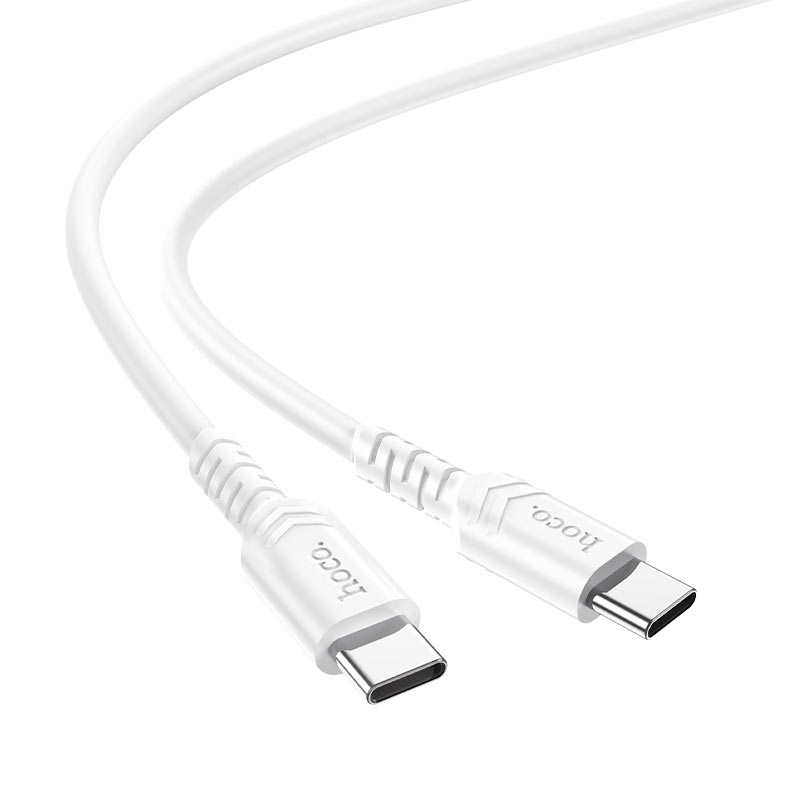 фото Hoco  6931474748751  кабель usb-c hoco x62 fortune, type-c - type-c, 5a, 100w, 1.5 м, белы