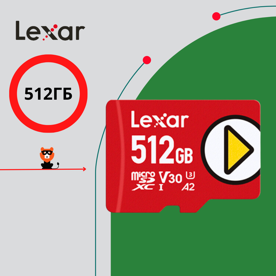 Карта памяти Lexar PLAY MicroSDXC 512GB BL