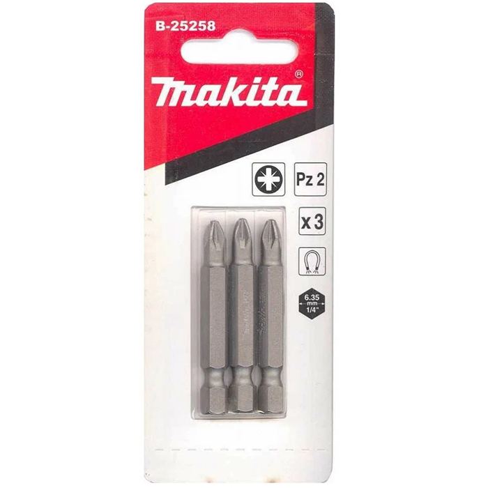 

Бита для шуруповерта Makita B-25258, PZ2х50 мм 3 шт