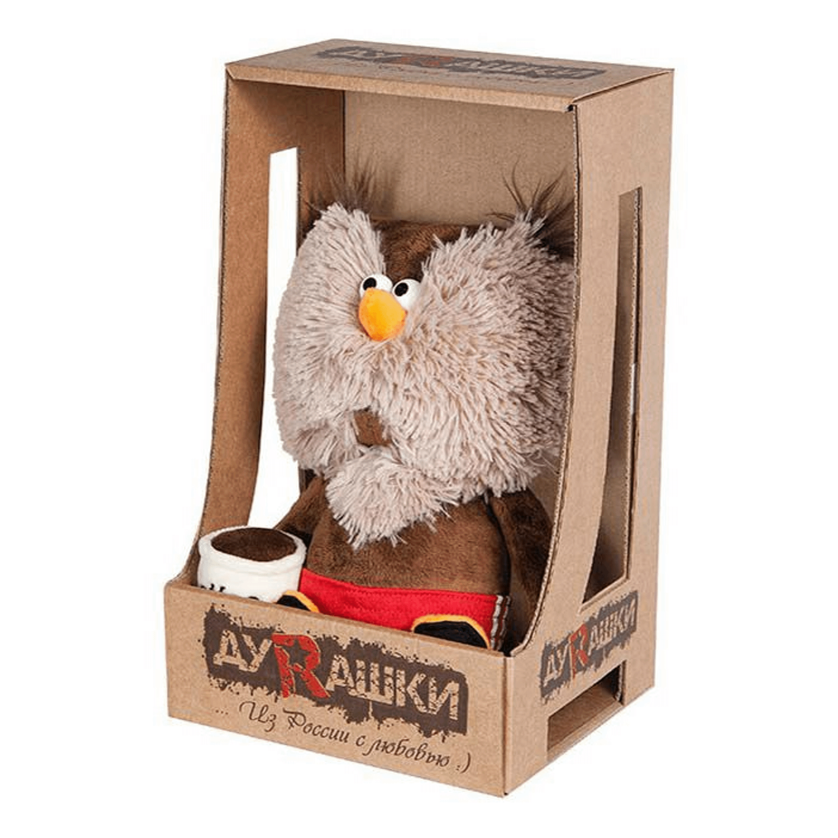 Мягкая игрушка ДуRашки Сова и Кофе, 25 см MT-MRT02201706-25