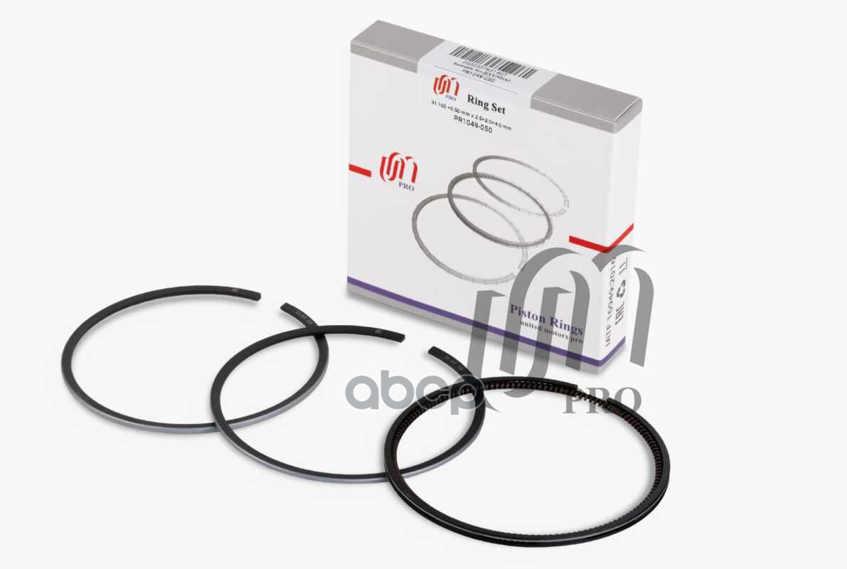 

Кольца поршневые полутрапеция Hyundai D4BF 4D56 TC, d91.10.50 2.52.04.0 на 1 цил. UM 1шт