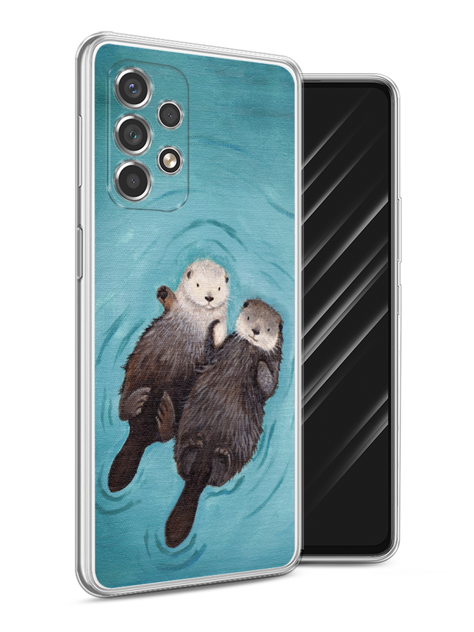 

Чехол Awog на Samsung Galaxy A53 / Самсунг A53 "Парочка бобров", Голубой, 2104550-10