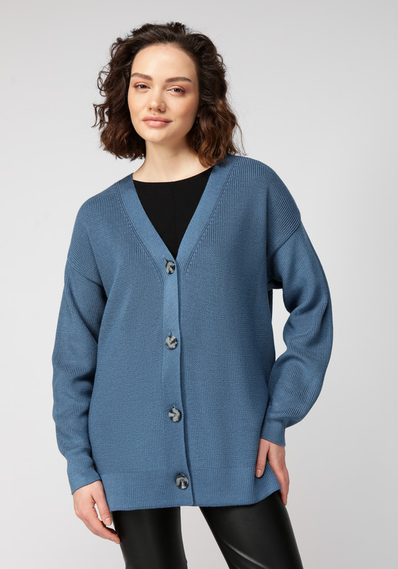 

Кардиган женский Vivawool 311594 синий 44 RU, 311594