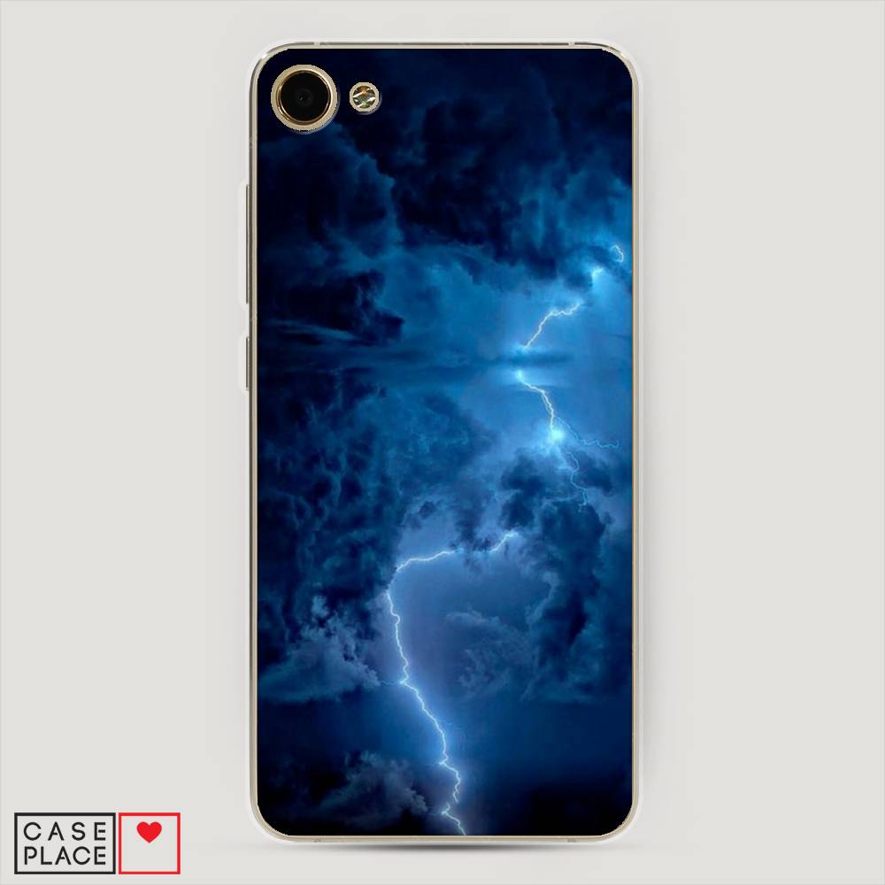 

Чехол Awog на Meizu U10 "Молния", Синий, 71250-4