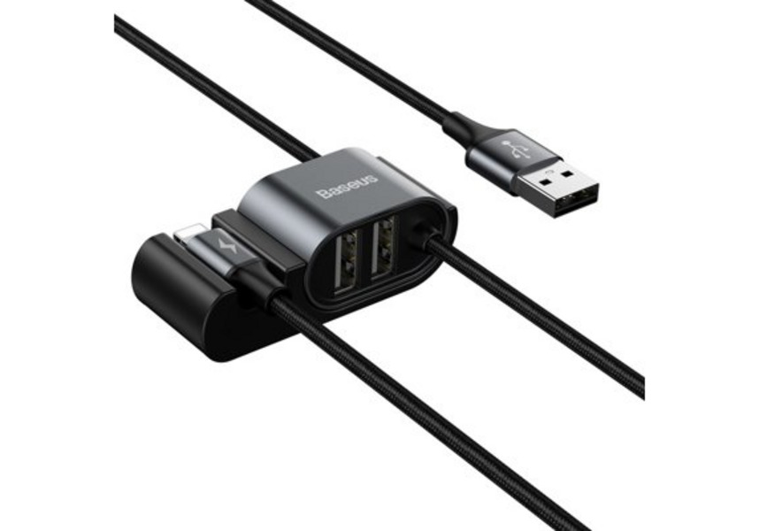 фото Baseus  6953156213005  кабель usb baseus special data cable for backseat (usb to ip+dual u