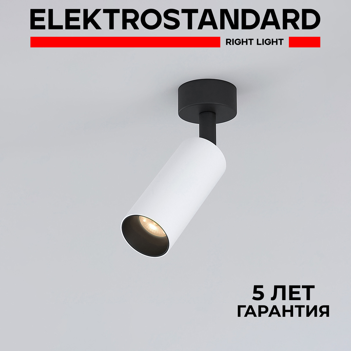 Накладной светодиодный светильник Elektrostandard Diffe 85639/01 белый/черный 8W 4200 К Diffe 190923