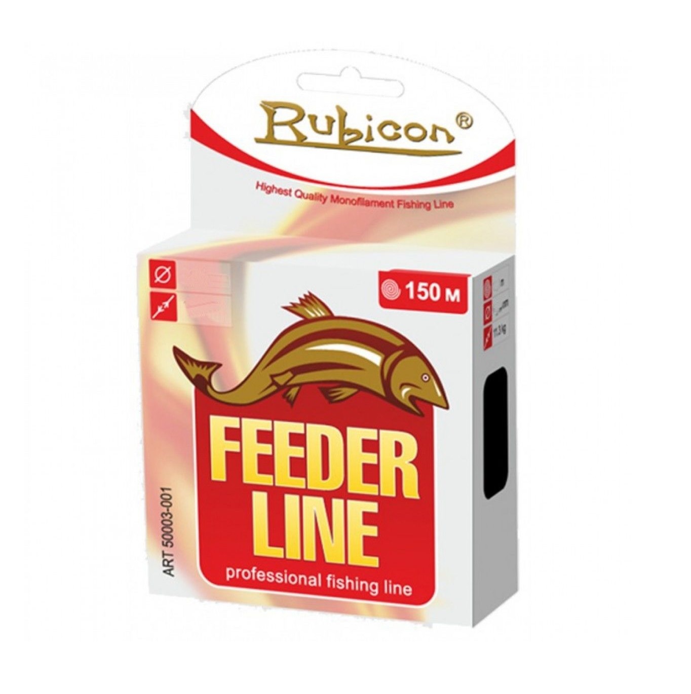Леска монофильная Rubicon Feeder Line 0,5 мм, 150 м, 18,6 кг, black