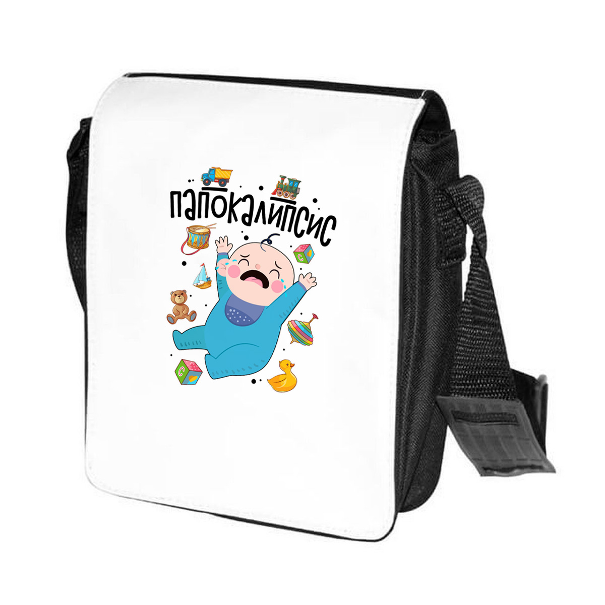 

Сумка унисекс CoolPodarok CN04827 черно-белый, Черный;белый, CN04827