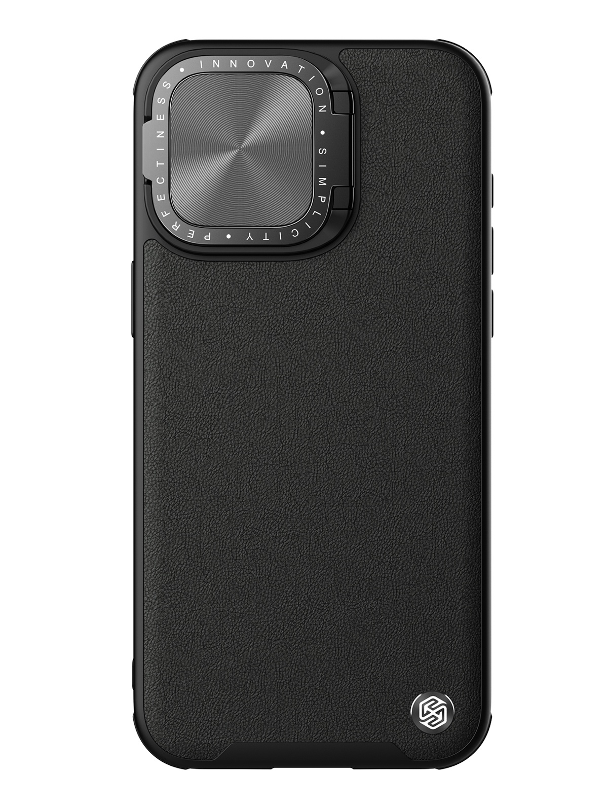 

Чехол Nillkin CamShield ProP Leather для iPhone 15 Pro из экокожи с защитой камеры, черный, CamShield ProP Leather
