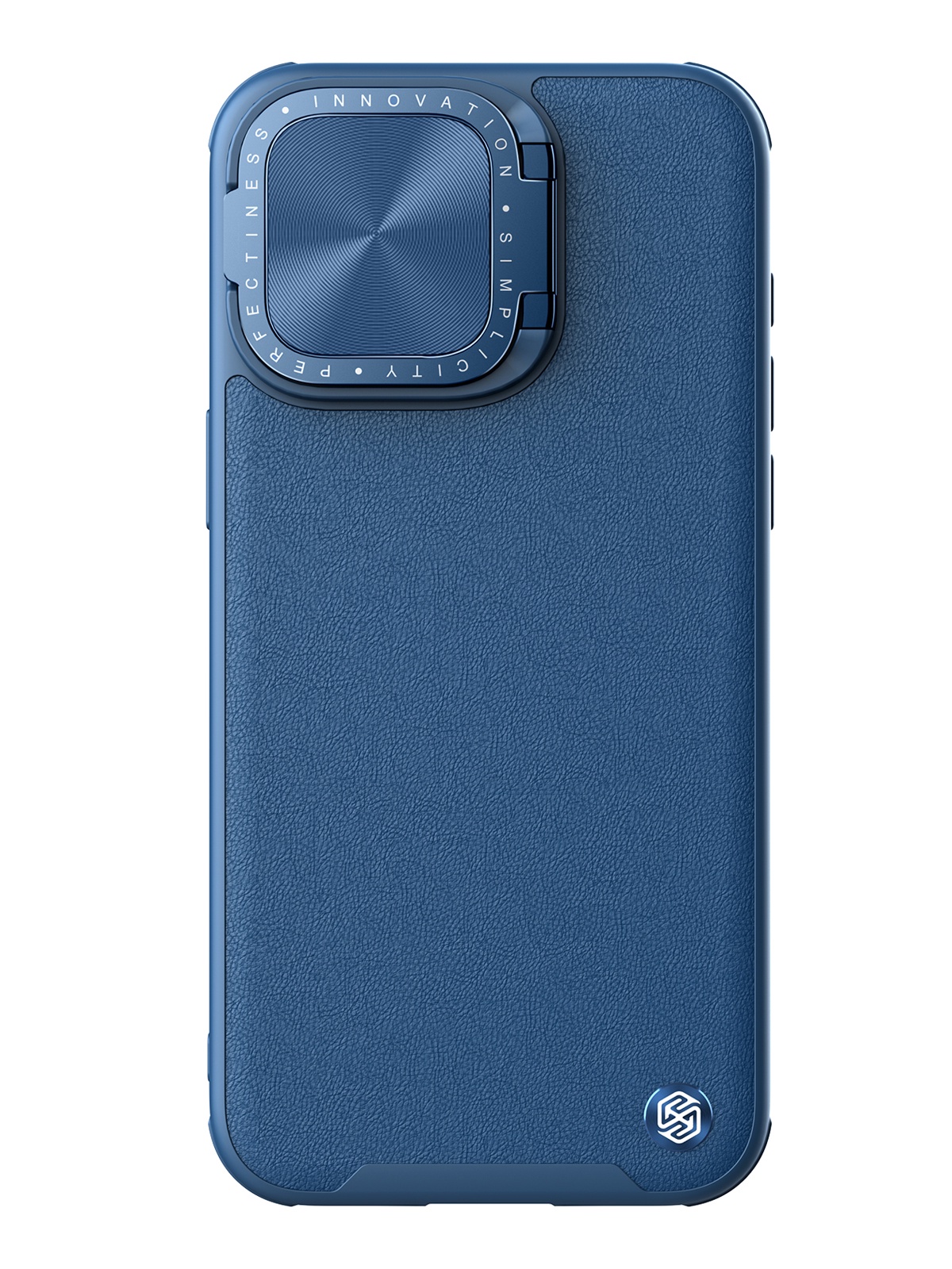 

Чехол Nillkin CamShield ProP Leather для iPhone 15 Pro Max с защитой камеры, синий, CamShield ProP Leather