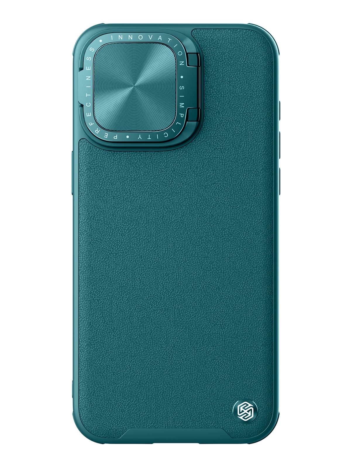 

Чехол Nillkin CamShield ProP Leather для iPhone 15 Pro Max с защитой камеры, зеленый, CamShield ProP Leather