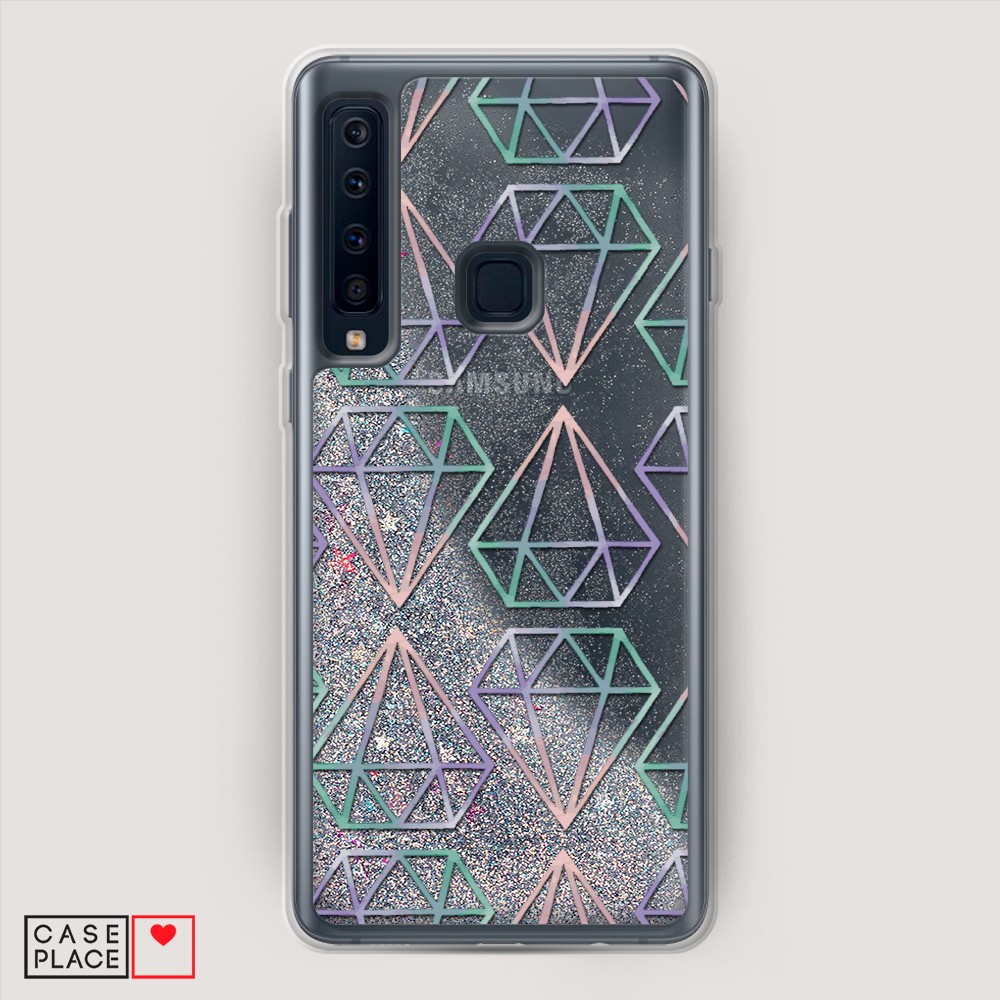 

Жидкий чехол с блестками "Звездный единорог" на Samsung Galaxy A91