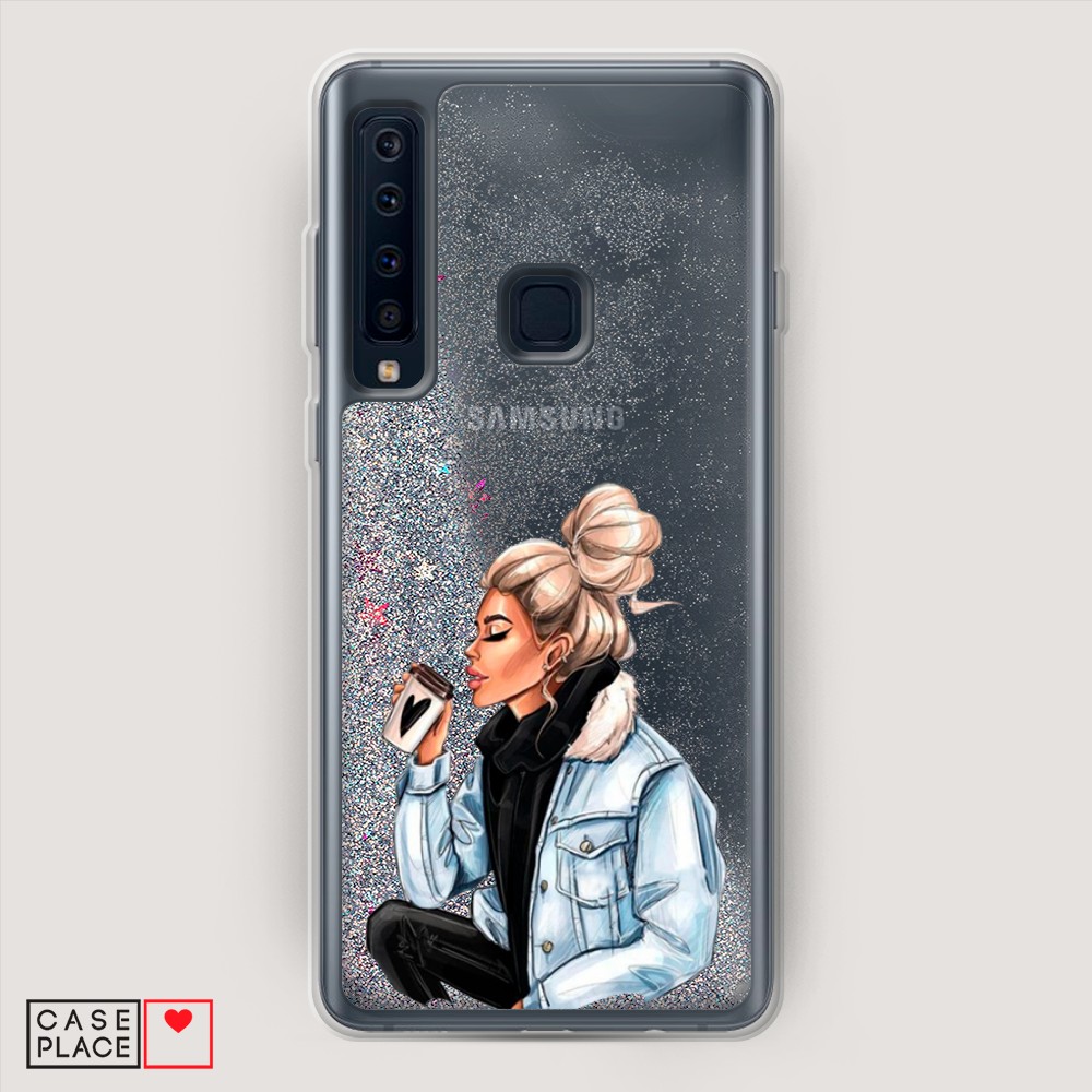 

Жидкий чехол с блестками "Звездный единорог" на Samsung Galaxy A91