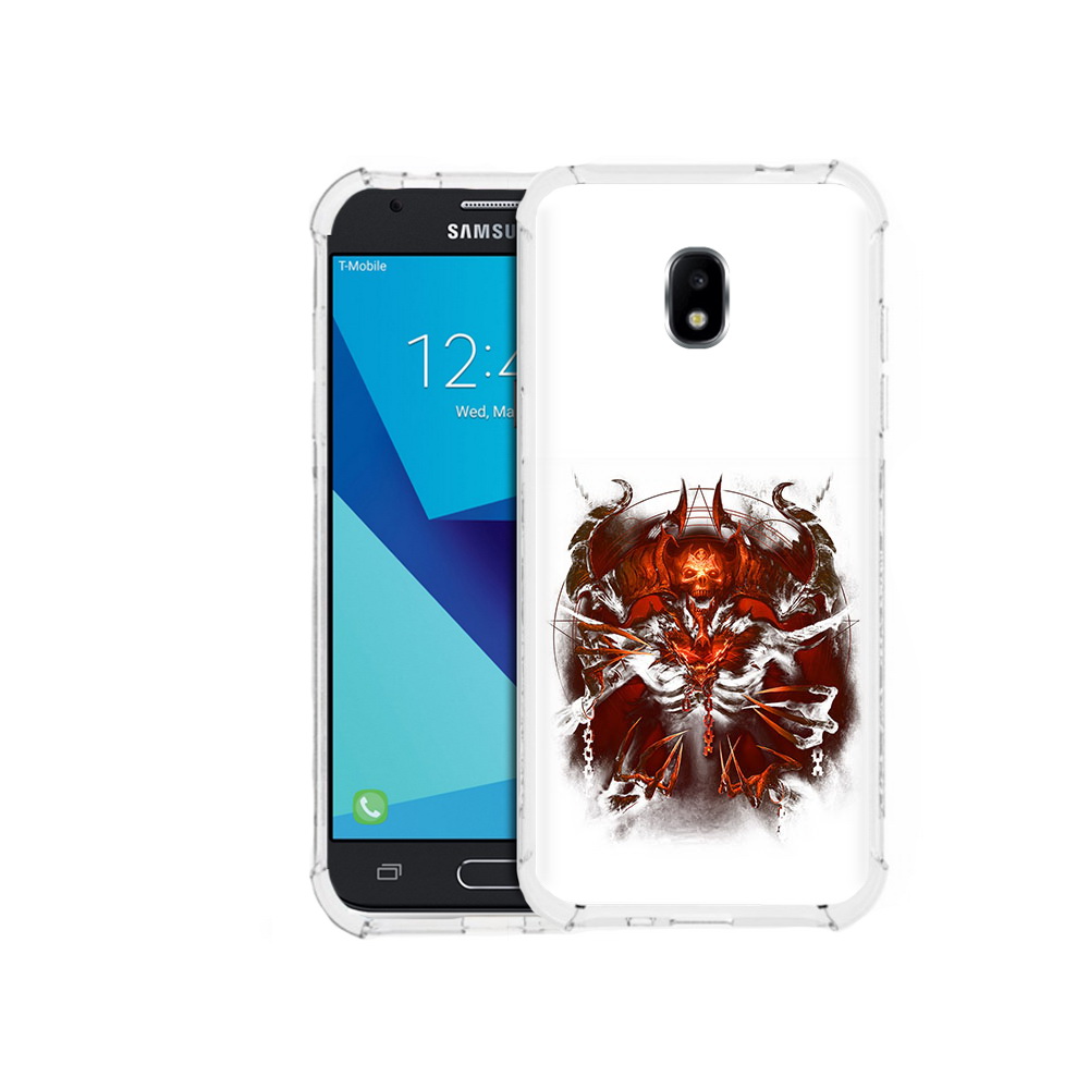 

Чехол MyPads Tocco для Samsung Galaxy J3 (2017) яркий демон (PT74067.575.708), Прозрачный, Tocco