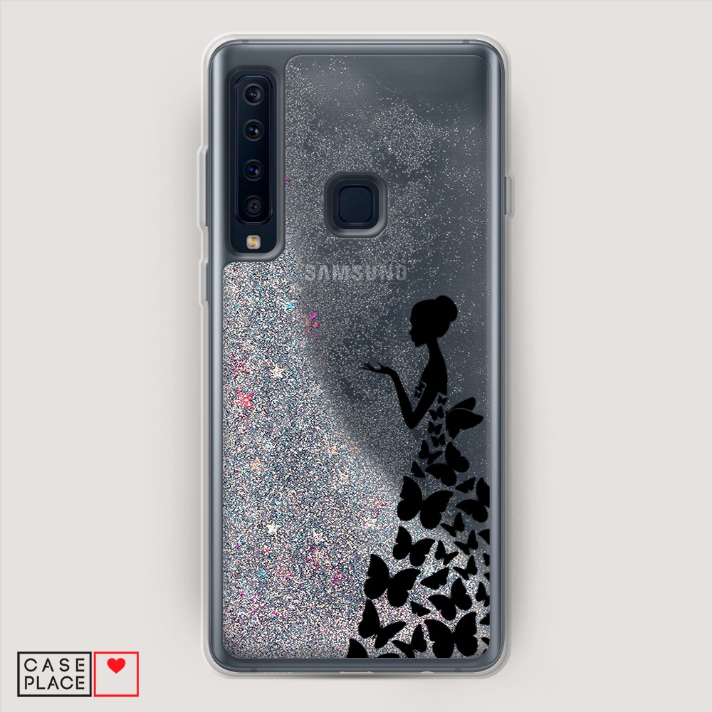 

Жидкий чехол с блестками "Звездный единорог" на Samsung Galaxy A91