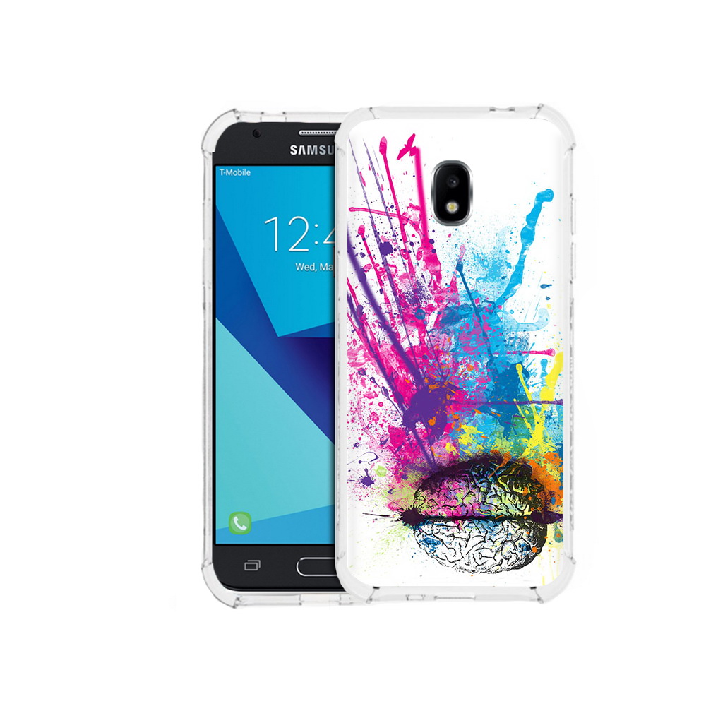 

Чехол MyPads Tocco для Samsung Galaxy J3 (2017) яркий красочный мозг (PT74067.575.710), Прозрачный, Tocco