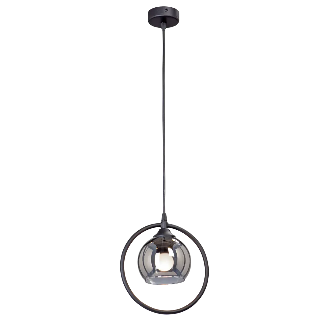 Подвесной светильник Vitaluce Оскар 1 лампа 3 м? цвет черный