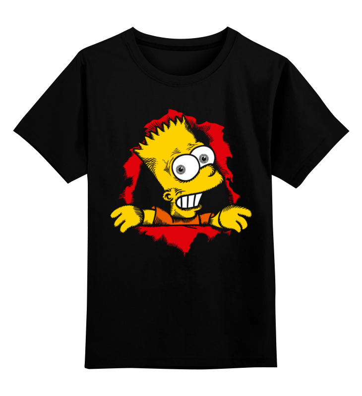 

Футболка детская Printio Барт симпсон цв. черный р. 152, Барт симпсон