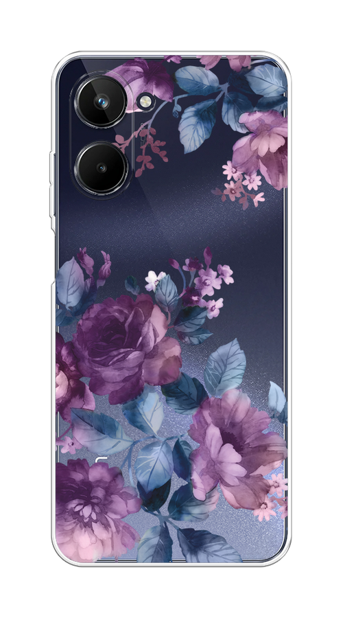 

Чехол Homey на Realme 10 4G "Purple Blossoms", Синий;фиолетовый, 2512150-1