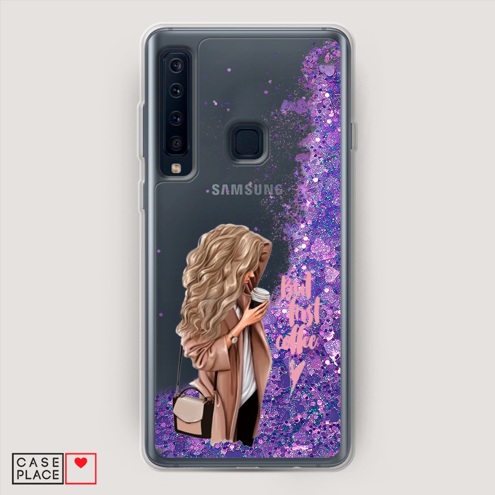 

Жидкий чехол с блестками "Звездный единорог" на Samsung Galaxy A91, Звездный единорог