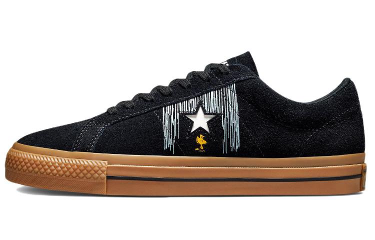 

Кеды унисекс Converse Peanuts One Star черные 35.5 EU, Черный, Peanuts x Converse One Star