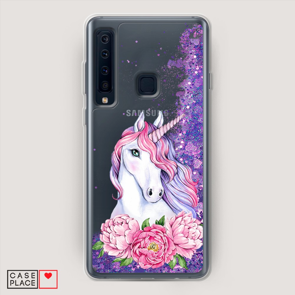 

Чехол Awog "Единорог с пионами" на Samsung Galaxy A9 (2018), 26692-1