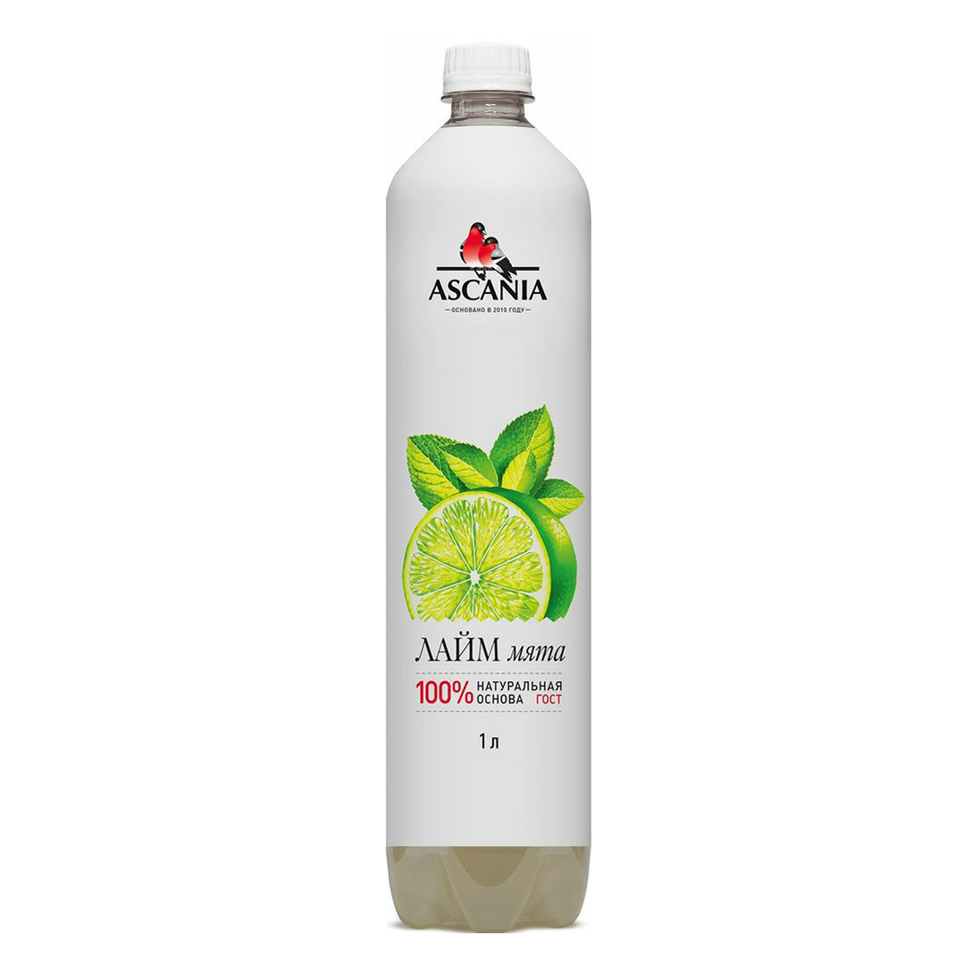 Газированный напиток Ascania лайм-мята 1 л