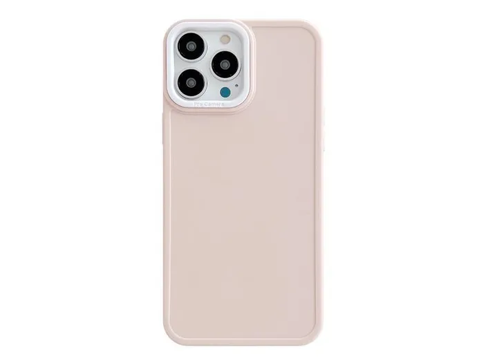 

Чехол для iPhone 12 Pro Max Silicone пудровый, Бежевый