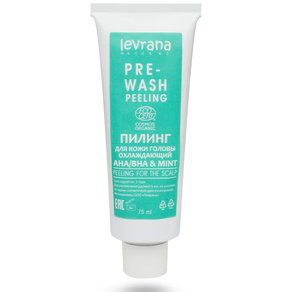 

Пилинг для кожи головы Levrana AHA/BHA & Mint охлаждающий 75 мл