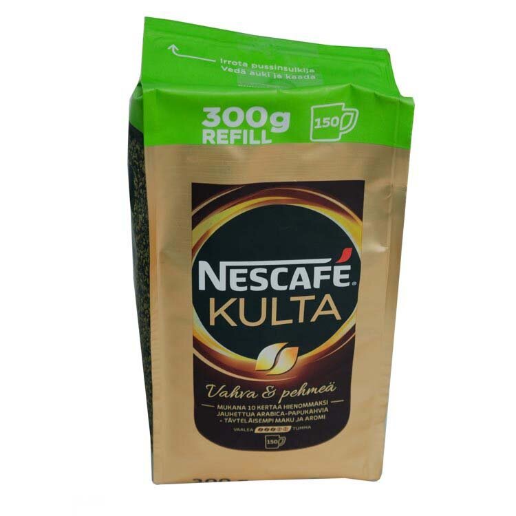 Финский кофе культа. Кофе растворимый Нескафе культа 300 грамм. Кофе Nescafe kulta 300 грамм из Финляндии. Кофе растворимый Nescafe kulta 300 гр. Нескафе культа пакет 300 грамм.