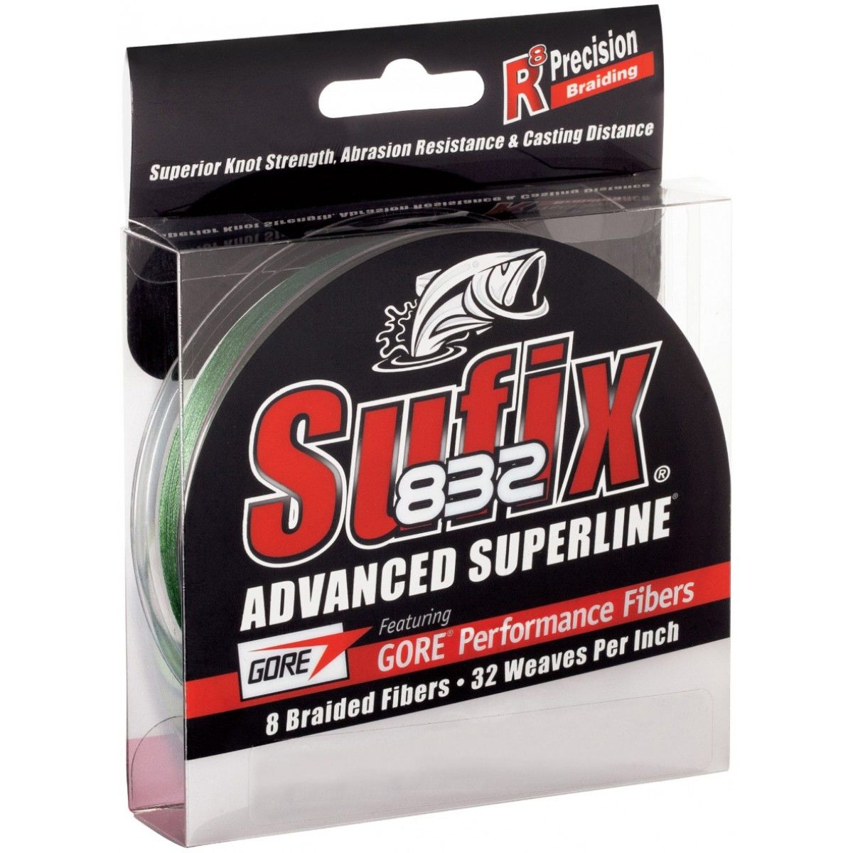 

Леска плетеная Sufix 832 Braid 0,24 мм, 120 м, 17,7 кг, lo vis green, 832 Braid