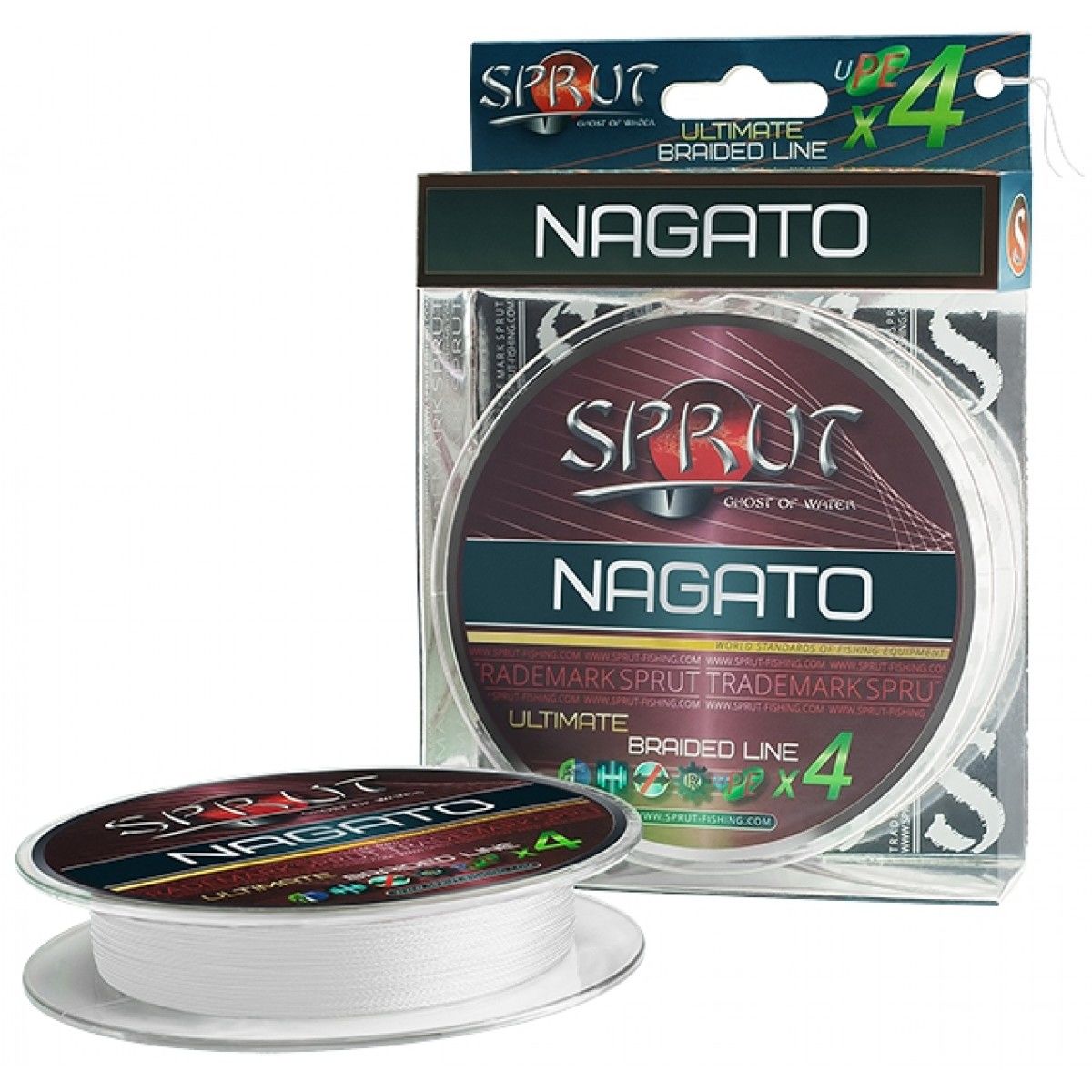 

Шнур NAGATO Hard Ultimate Braided Line x4 95 м Crystal White