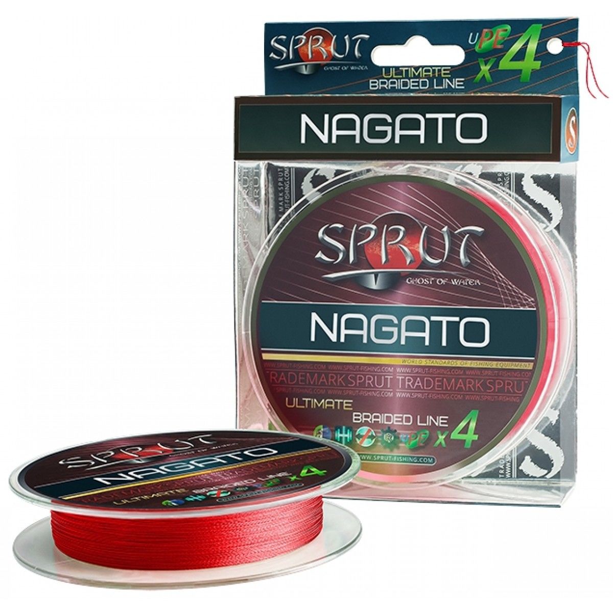 

Шнур NAGATO Hard Ultimate Braided Line x4 95 м Hot Red