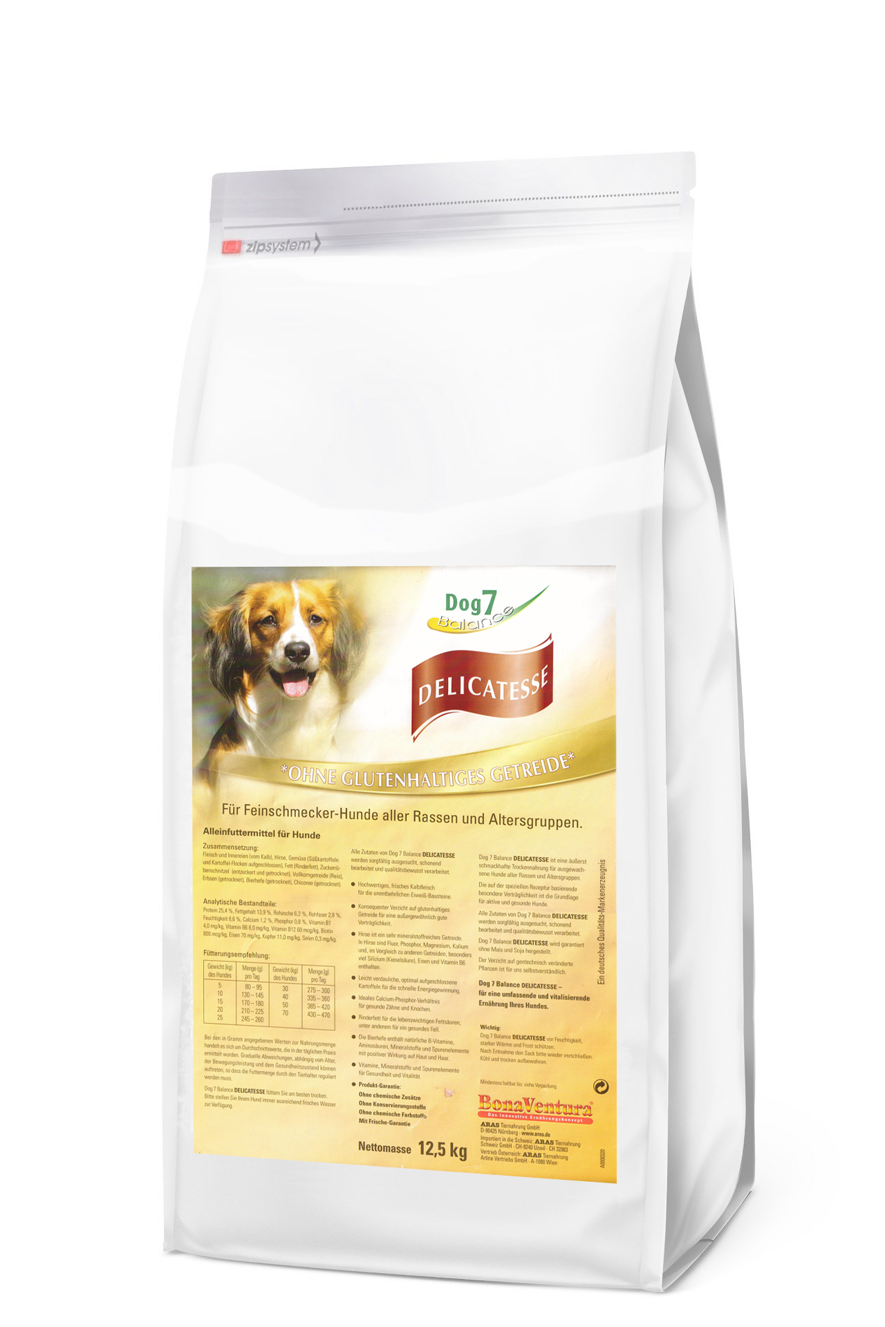 фото Сухой корм для собак bonaventura dog 7 delicattesse, телятина, просо, батат, 12.5кг