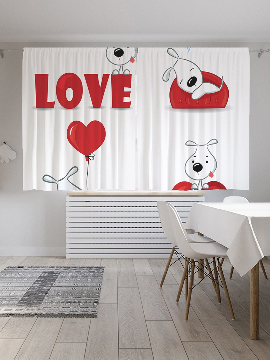 

Шторы под лён «Собаки тоже любят», серия Oxford DeLux, 290х180 см