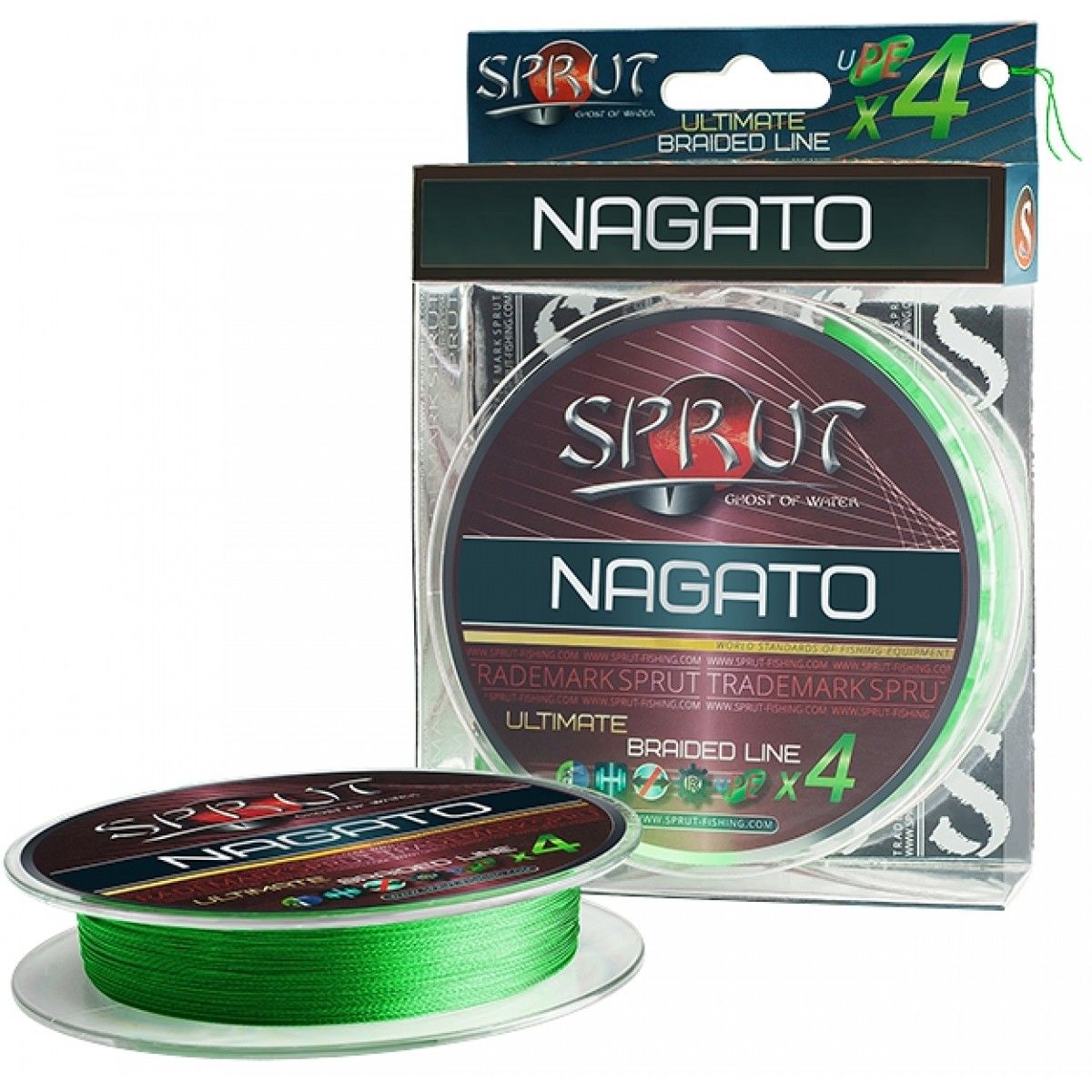 

Шнур NAGATO Hard Ultimate Braided Line x4 140 м Neon Green