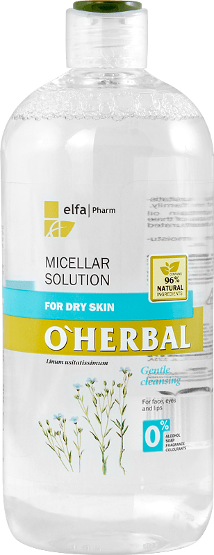 Мицелярный раствор для чувствительной кожи с экстрактом чабреца OHerbal, 250 мл