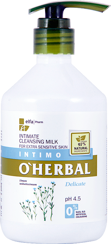 фото Молочко для интимной гигиены o’herbal delicate, 500 мл o'herbal