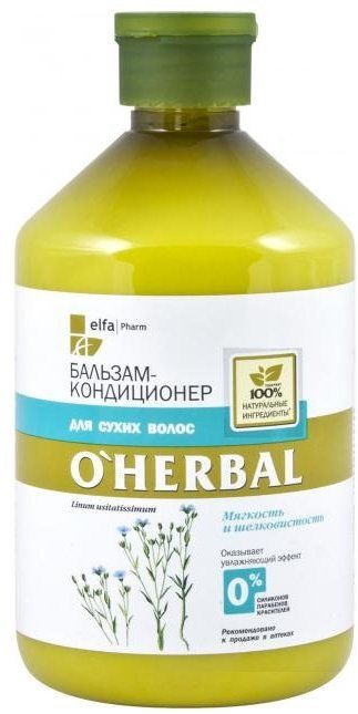 

Бальзам-кондиционер для сухих волос O'Herbal 500 мл