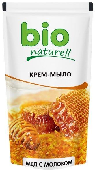 фото Жидкое крем-мыло "мед с молоком" bio naturell, 500 мл bionaturell