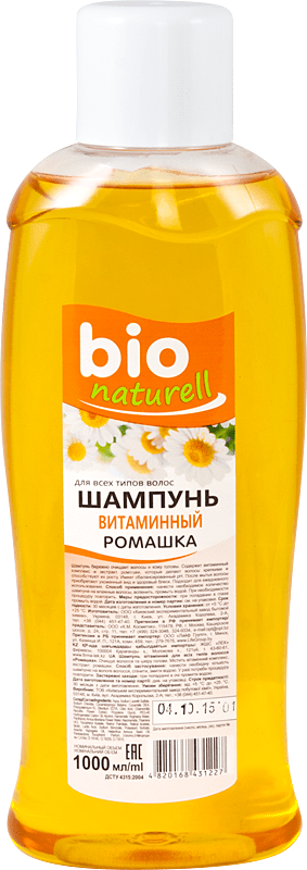 фото Шампунь ромашка bio naturell, 1000 мл bionaturell