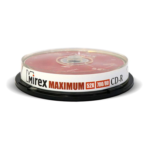 фото Диск mirex 700mb 52х maximum cake box 10 шт