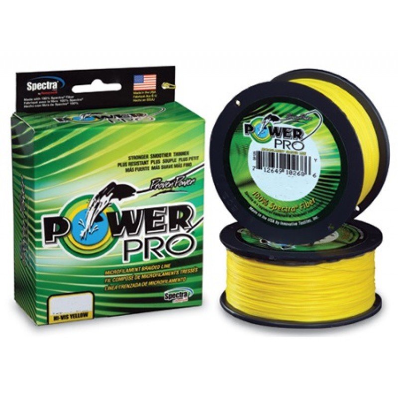 Леска плетеная PowerPro Original 0,32 мм, 135 м, 24 кг, hi-vis yellow