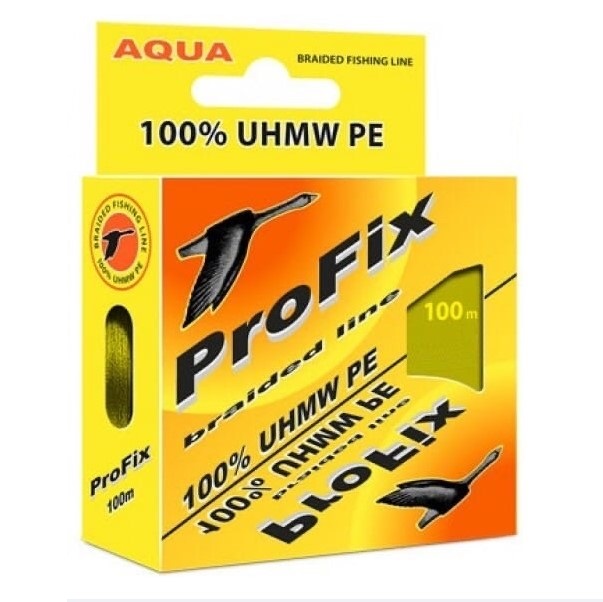 фото Леска плетеная aqua profix 0,18 мм, 100 м, 11,2 кг, olive